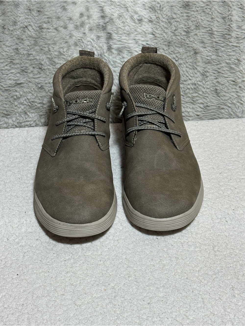 Hey Dude Jo Suede Chukka Boots Shadow Gray Men’s Size 8 - Picture 3 of 15